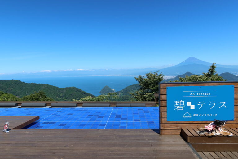 伊豆パノラマパーク碧テラスで優雅なひと時を。　富士山と駿河湾の絶景を堪能しよう！